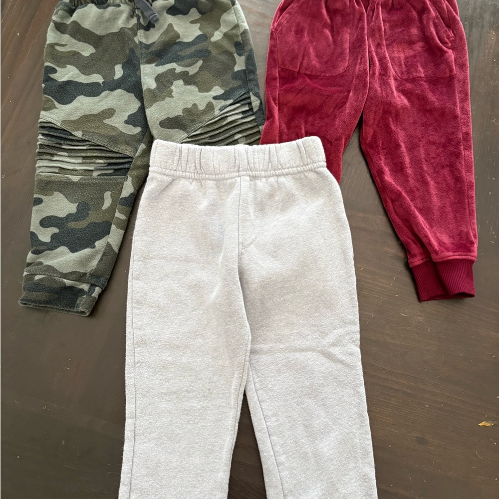 Cat & Jack Camo, Red, and Gray Kids Joggers